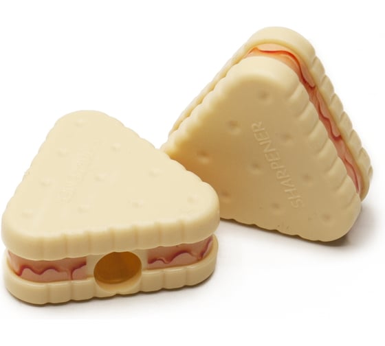 Точилка для карандашей ручная Silwerhof Cookies Монстрики, 1 отверстие, пластик, ассорти, туба 1832446
