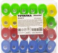 Точилка для карандашей ручная Silwerhof Easy Веселые друзья, 1 отверстие, пластик, ассорти 1830249