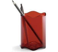 Стаканчик для ручек и карандашей DURABLE TREND прозрачно-красный 1701235003