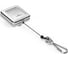 Рулетка для пропуска DURABLE CHROME QUADRO с карабином, серебристый 832823 1
