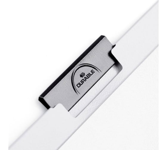 Папка DURABLE DURACLIP 60 с клипом, белый, 5 шт в упаковке 223802