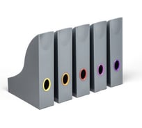 Вертикальный накопитель DURABLE VARICOLOR антрацит, 5 шт в упаковке 770657
