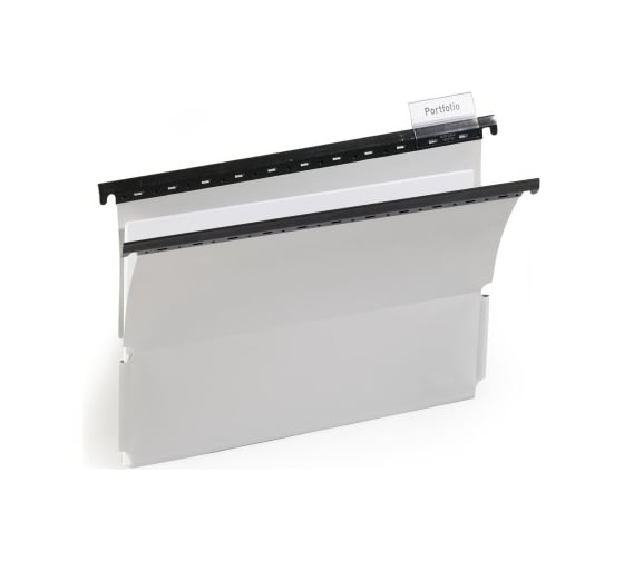Пластиковая подвесная папка DURABLE с табулятором 60 мм, А4, серый 260110