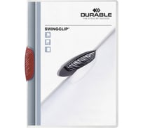 Папка DURABLE SWINGCLIP 30 с клипом, красный 226003