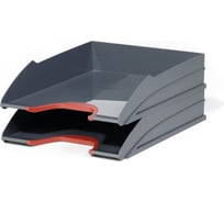 Комплект лотков DURABLE VARICOLORTRAYSET DUO антрацит/красный, 2 шт в упаковке 770203
