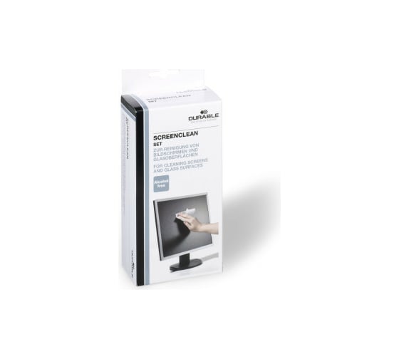 Набор для чистки мониторов DURABLE SCREENCLEAN спрей 125 мл, 20 салфеток 570700