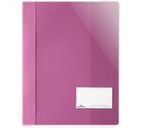 Папка-скоросшиватель DURABLE с прозрачным листом А4+, розовый 269034