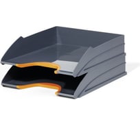 Комплект лотков DURABLE VARICOLORTRAYSET DUO антрацит/оранжевый, 2 шт в упаковке 770209