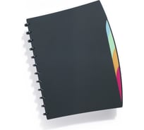 Папка DURABLE DURALOOK STYLE на кольцах со съемными карманами, черный 243501