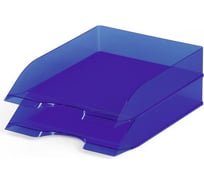 Горизонтальный лоток DURABLE BASIC прозрачно-синий 1701673540