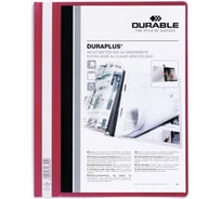 Папка-скоросшиватель DURABLE DURAPLUS А4+, красный 257903