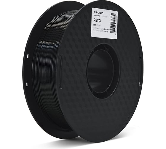 Пластик для принтера CROWN MICRO CM-FILPETG016B PETG Чёрный CM000003721