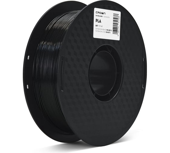 Пластик для принтера CROWN MICRO CM-FILPLA002B PLA Чёрный CM000003716