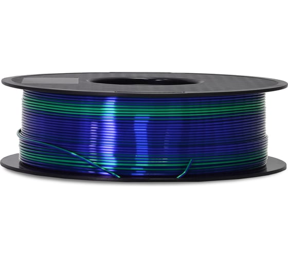Пластик для принтера CROWN MICRO CM-FILPLASD009BG PLA Silk Двойной синий-зелёный CM000003729