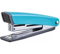 Степлер KW-Trio 05263BLUE N10 (10 листов), встроенный антистеплер голубой, 50 скоб, металл/пластик закрыт 1954956