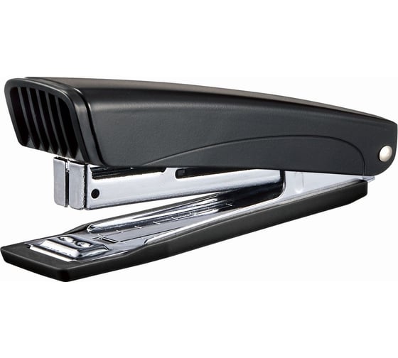 Степлер KW-Trio 05263BLACK N10 (10 листов), встроенный антистеплер, черный 50 скоб, металл/пластик, закрыт 1954957 1