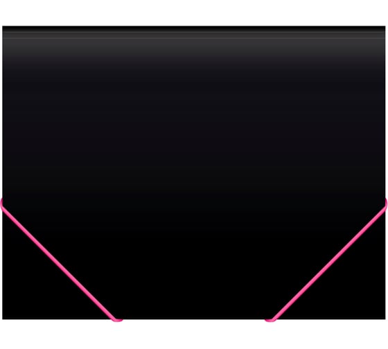Папка на резинке Бюрократ Black Opal BL510/1 A4, пластик, корешок 30 мм, 0.5 мм, черный 1481725 1