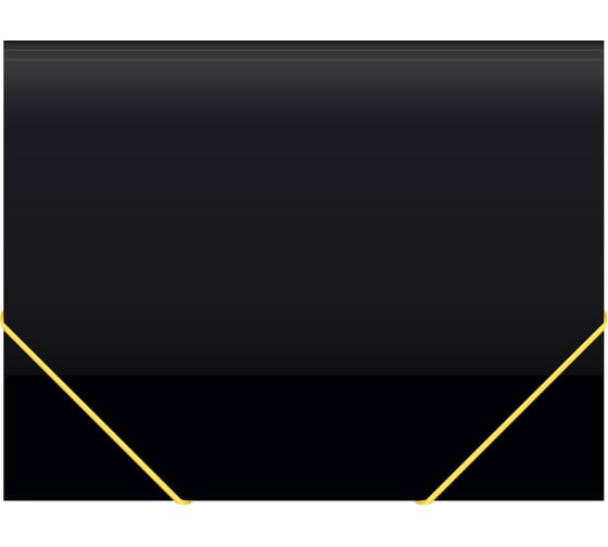 Папка на резинке Бюрократ Black Opal BL510/1 A4, пластик, корешок 30 мм, 0.5 мм, черный 1481725