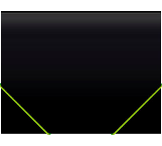 Папка на резинке Бюрократ Black Opal BL510/1 A4, пластик, корешок 30 мм, 0.5 мм, черный 1481725