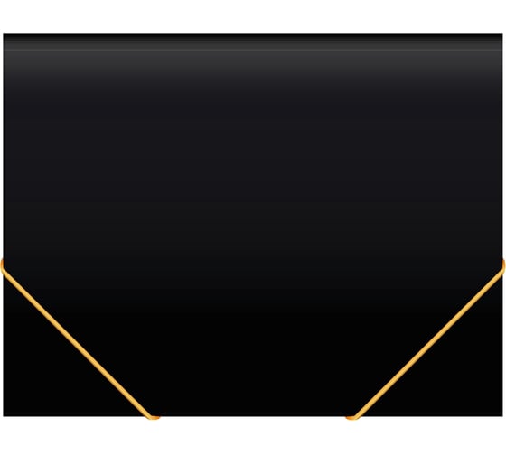 Папка на резинке Бюрократ Black Opal BL510/1 A4, пластик, корешок 30 мм, 0.5 мм, черный 1481725