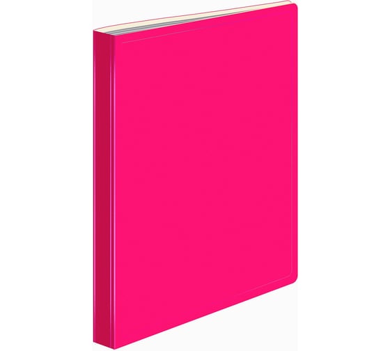 Папка с 10 прозрачными вкладышами Бюрократ Double Neon DNE07V10PINK A4, пластик, 0.7 мм, розовый 1131746