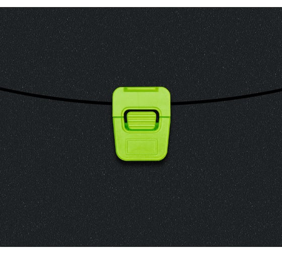 Портфель Бюрократ Black Opal BLPP01LETT 1 отделение, A4, пластик, 0.7 мм, черный/салатовый 1481705