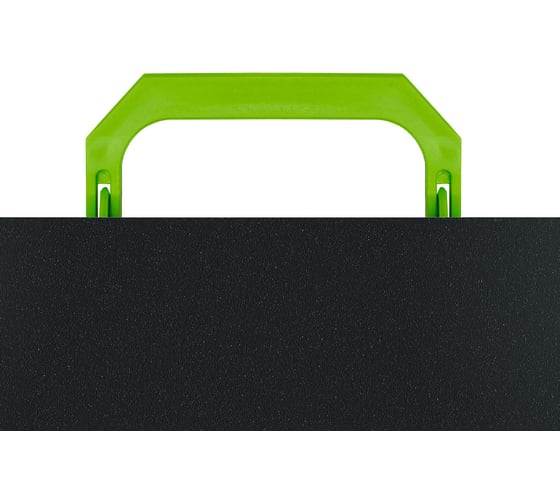 Портфель Бюрократ Black Opal BLPP01LETT 1 отделение, A4, пластик, 0.7 мм, черный/салатовый 1481705