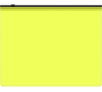 Папка на молнии ZIP Бюрократ Double Neon DNEBPM4AYELBL A4+, полипропилен, 0.15 мм, желтый, цвет молнии черный 1481828