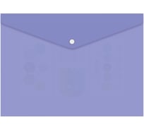 Конверт на кнопке Бюрократ Pastel -PKPAST/VIO A4, пластик, 0.18 мм, фиолетовый, кнопка белая 1604393