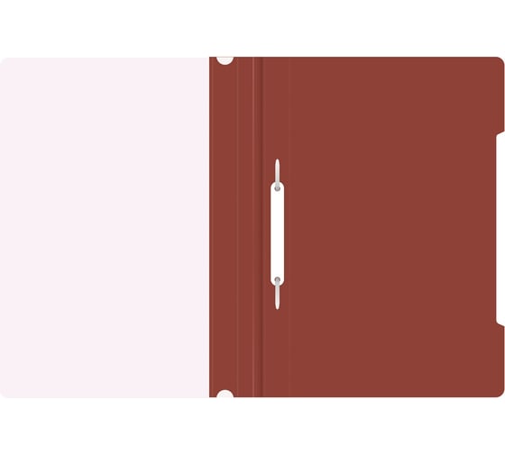 Папка-скоросшиватель Бюрократ -PS20BROWN A4, прозрачный верхний лист, пластик, коричневый, 0.12/0.16 816297