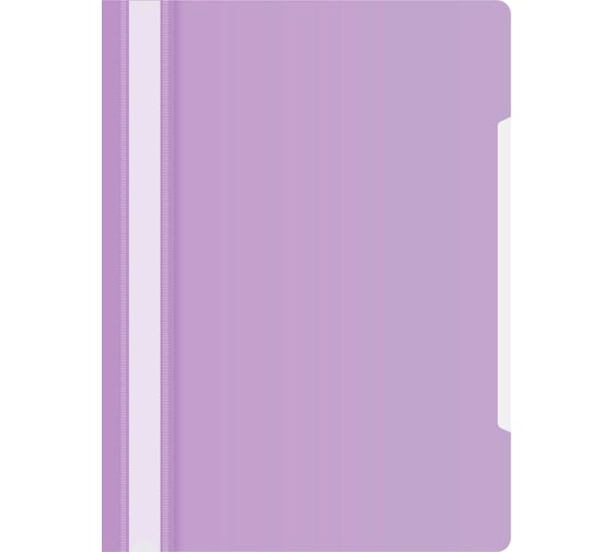 Папка-скоросшиватель Бюрократ Pastel -PSLPAST/VIO A4, прозрачный верхний лист, пластик, фиолетовый, 0.14/0.18 1604392 1