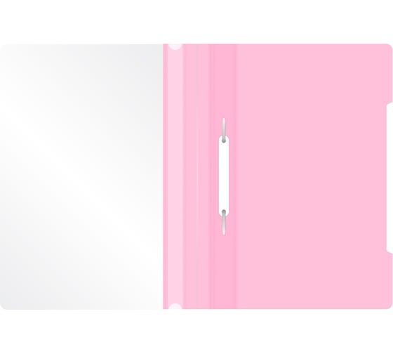 Папка-скоросшиватель Бюрократ Pastel -PSLPAST/PINK A4, прозрачный верхний лист, пластик, розовый, 0.14/0.18 1481358
