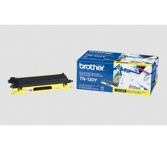 Тонер-картридж Brother для HL-4040CN, HL-4050CDN, DCP-9040CN, жёлтый TN130Y 1