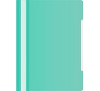 Папка-скоросшиватель Бюрократ Pastel -PSLAST/GRN A4, прозрачный верхний лист, пластик, мятный, 0.14/0.18 1481353