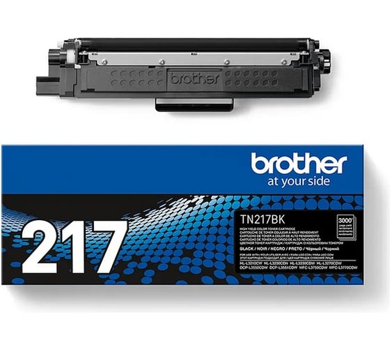 Тонер-картридж Brother 3000 страниц, черный, для MFC-L3770CDW, DCP-L3550CDW, HL-L3230CDW TN217BK