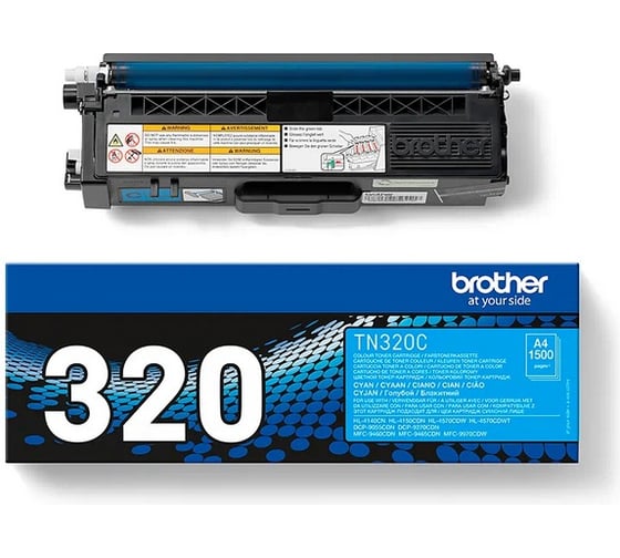 Тонер-картридж Brother голубой TN320C
