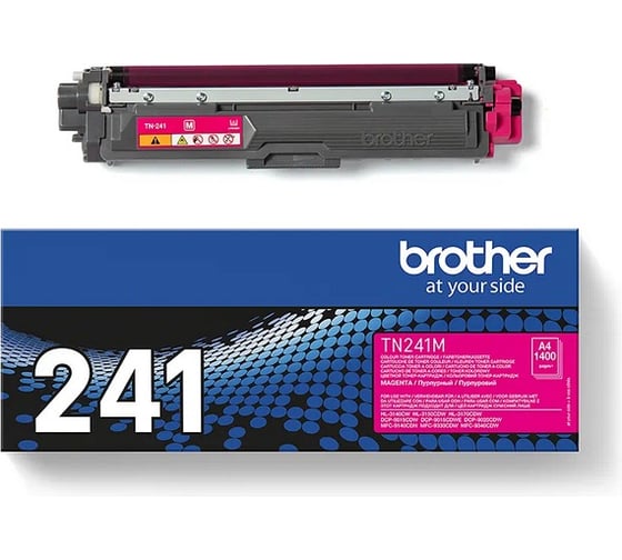 Тонер-картридж Brother для HL-3140CW, HL-3170CDW, DCP9020CW, пурпурный TN241M