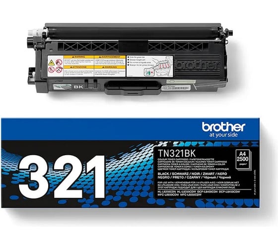 Тонер-картридж Brother для HL-L8250CDN, MFC-L8650CDW, чёрный TN321BK