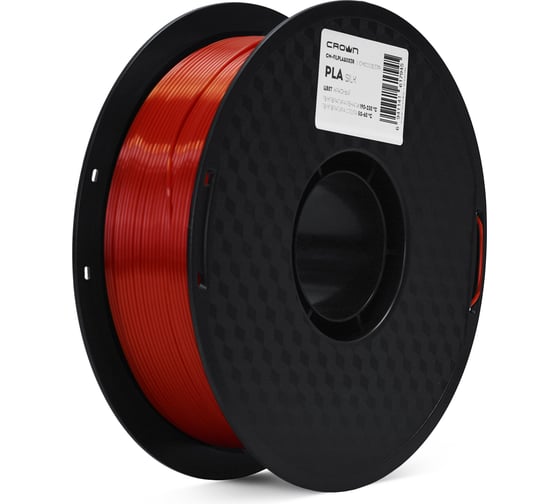 Пластик для принтера CROWN MICRO CM-FILPLAS003R PLA Silk Красный CM000003719