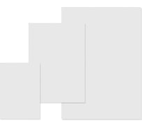 Доска для лепки Silwerhof 957003 прямоугольная A5, пластик, 1 мм, цвет белый 436918