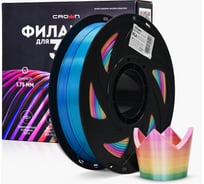 Пластик для принтера CROWN MICRO CM-FILPLAST014PBY PLA Silk Тройной Пурпурный-синий-флуоресцентный жёлтый CM000003734