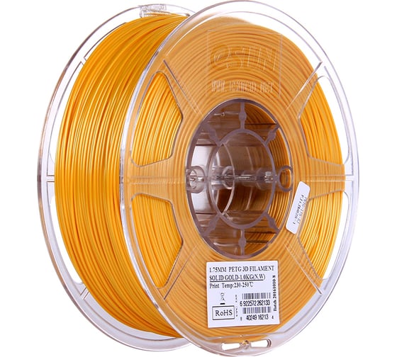 Катушка PETG-пластика 1.75 мм, 1 кг, золотистый ESUN УТ000007280