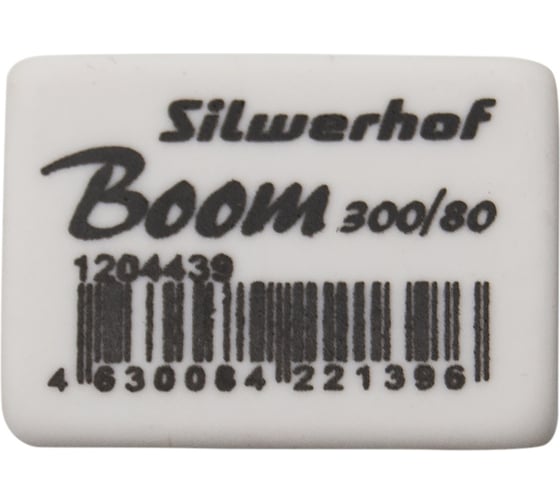 Ластик Silwerhof Boom 300/80 181146 26x18.5x8 мм, каучук термопластичный, белый 1204439