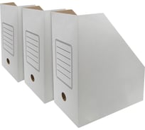 Вертикальный лоток Silwerhof микрогофрокартон корешок 150 мм, A4, белый, (упаковка: 3 шт) 1914774