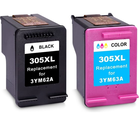 Набор картриджей Solution Print SP 305XL (3YM62AE/3YM63AE) для HP, цветной и черный 351119