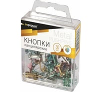 Силовые кнопки INFORMAT 30 шт гвоздики комбинированные ассорти металлик пластиковая упаковка KGCM-30P