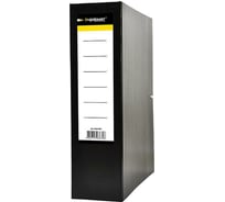 Архивный короб INFORMAT 230х320х80 мм А4 черный бумвинил разобранный ВА9180К