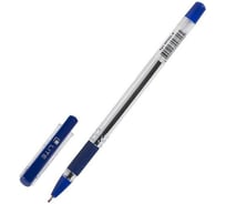 Шариковая ручка LITE GRIP синий 0,7 мм прозрачный круглый корпус грип игольчатый наконечник 50 шт BPGGL-B