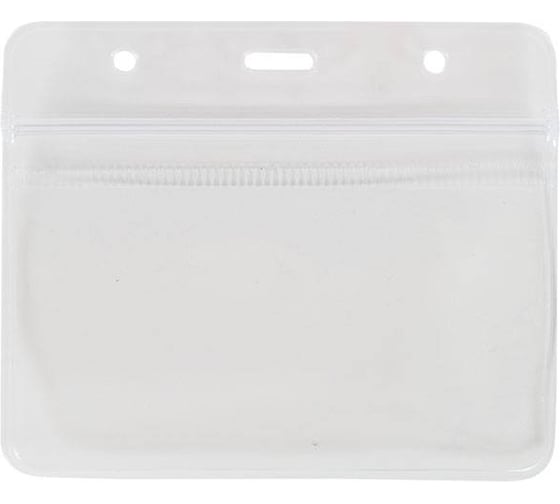 Горизонтальный бейдж LITE 95х80 мм прозрачный PVC 250 мкм BGL9560V/250