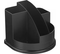 Подставка для канцелярских принадлежностей INFORMAT АВАНГАРД 5 отделений черный пластик DO09-W/Bk